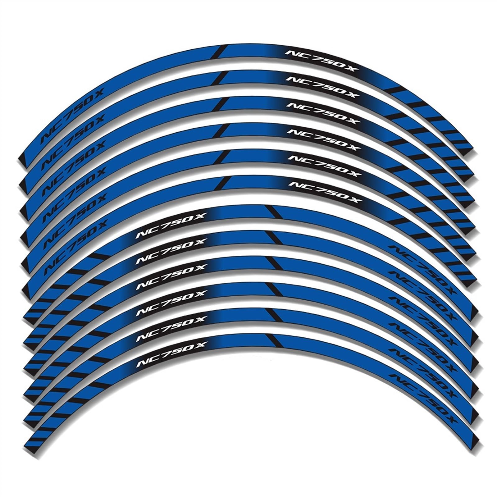 Frynuzb A3 Applique For Nc750x 12 Reflective Wheel Rim Stickers Wheel Hub With Decals(A3)
