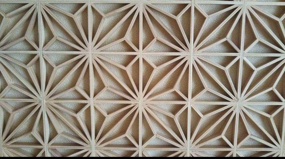 207 麻の葉組子 アクリル板入り 3枚一組 【公式通販】