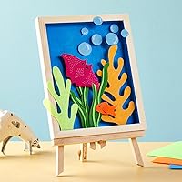 Vista 3 de Juvale Wood Canvas Boards - 8x10 in, Light Brown Pine, 0.85 in Thick, 6-Pack - Wood Canvas Blanks for Crafts - Deep Frame Panels