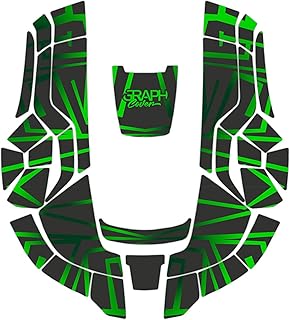 Kit de decoración robot cortacésped HUSQ 310-315 de 2019 a 2022 ZIKZAK VERDE