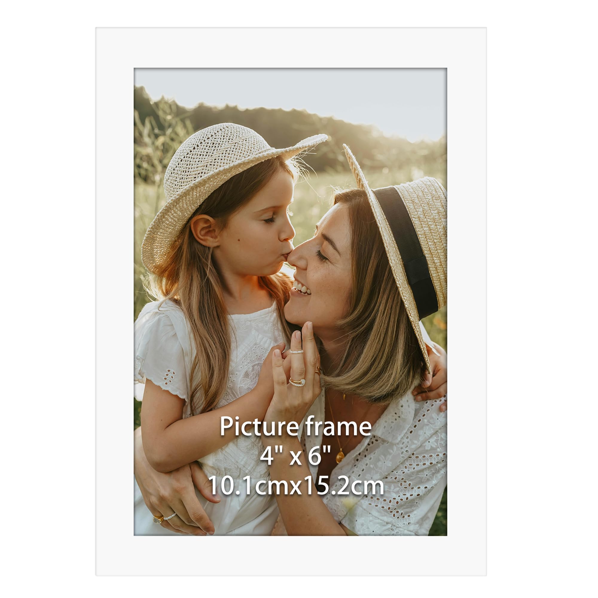 Ditwis White 6X4 Photo Frame Elegant Frame Suitable For 4X6 Photos And Pictures, Horizontal Or Vertical Wall Or Table Display