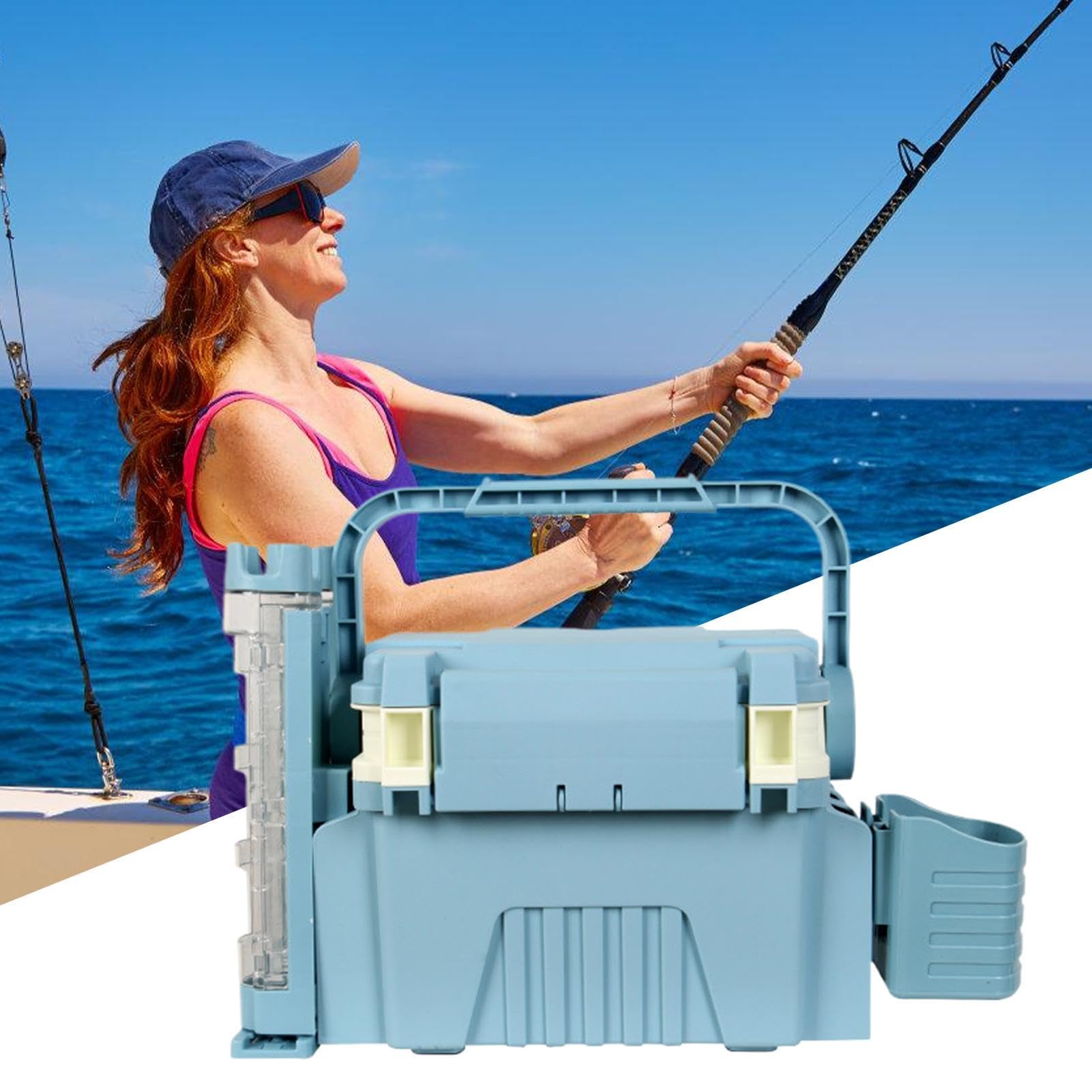 Grande Cassetta per Attrezzi da Pesca Scatola Portatile di Grandi | Contenitore Multifunzione Per Principianti Ed Appassionati