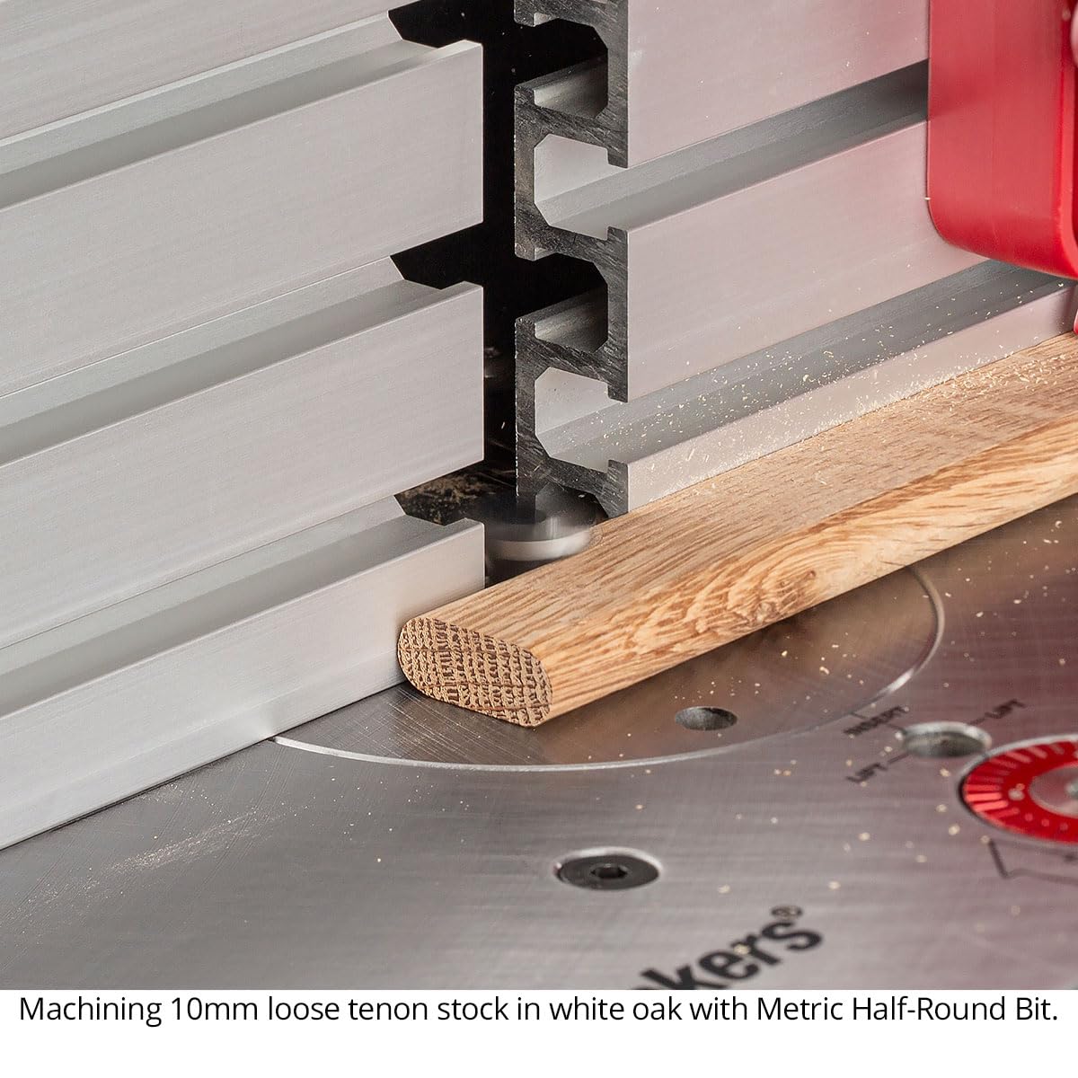 Set di punte per fresa metrica semicircolari, 8,10,12,14 mm, gambo da 0,5", 2 scanalature, testa in carburo, prodotte negli Stati Uniti, adatte a mortasatrici Festool DF700 - US5MHR-4PC