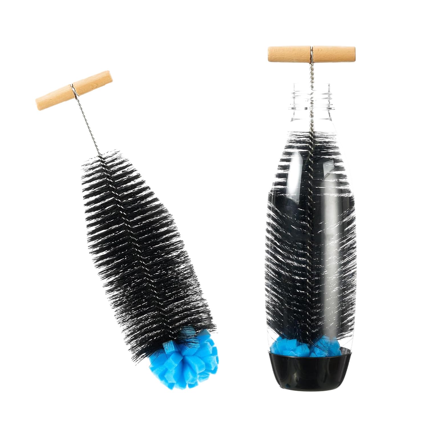 Kprice® Goupillon Bouteille Silicone Géant XXL | Lave Bouteille | Ecouvillon Gourde | L38 Cm