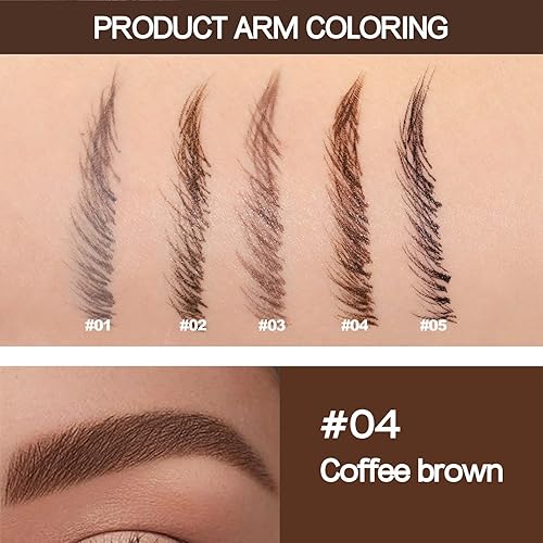 Miniatura 10 de Lápiz de cejas líquido ultrafino de 0.000 in para crear cejas finas a gruesas, color de cejas de elevación instantánea, lápiz de cejas de aspecto