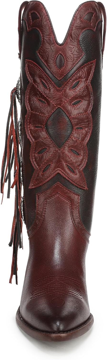 Sam Edelman Women's Rhett Western Fringe Boots