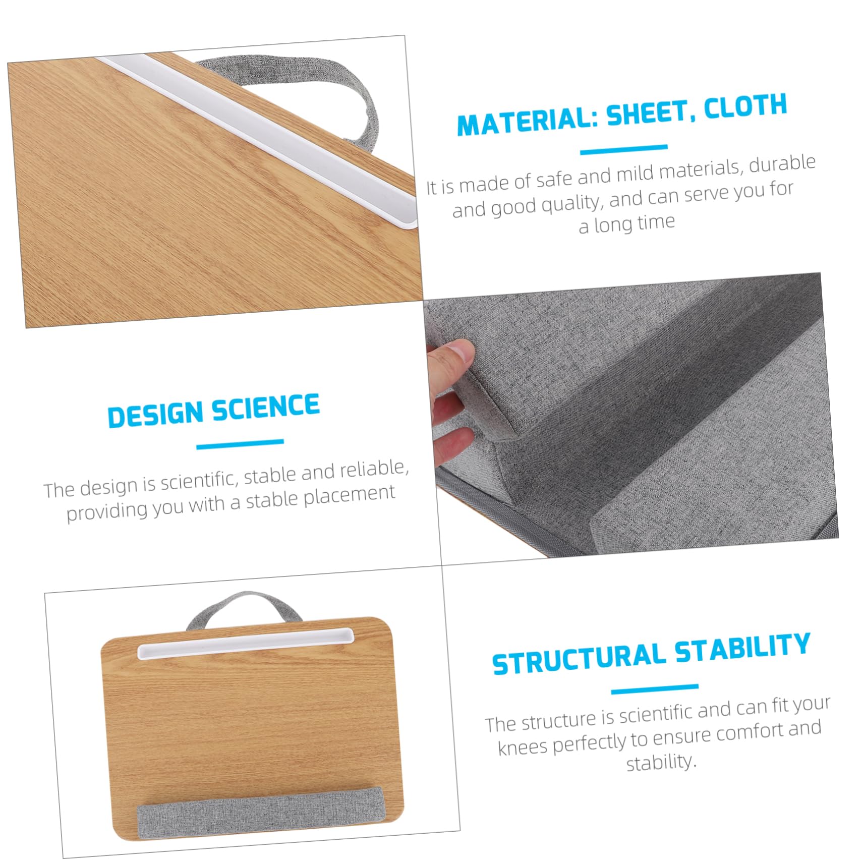 SHOWERORO 1pc Foldable Lap Desk for Laptops Portable Multi-Purpose Bed Study Table Non- Pad for Students and Home Use Space-Saving Design