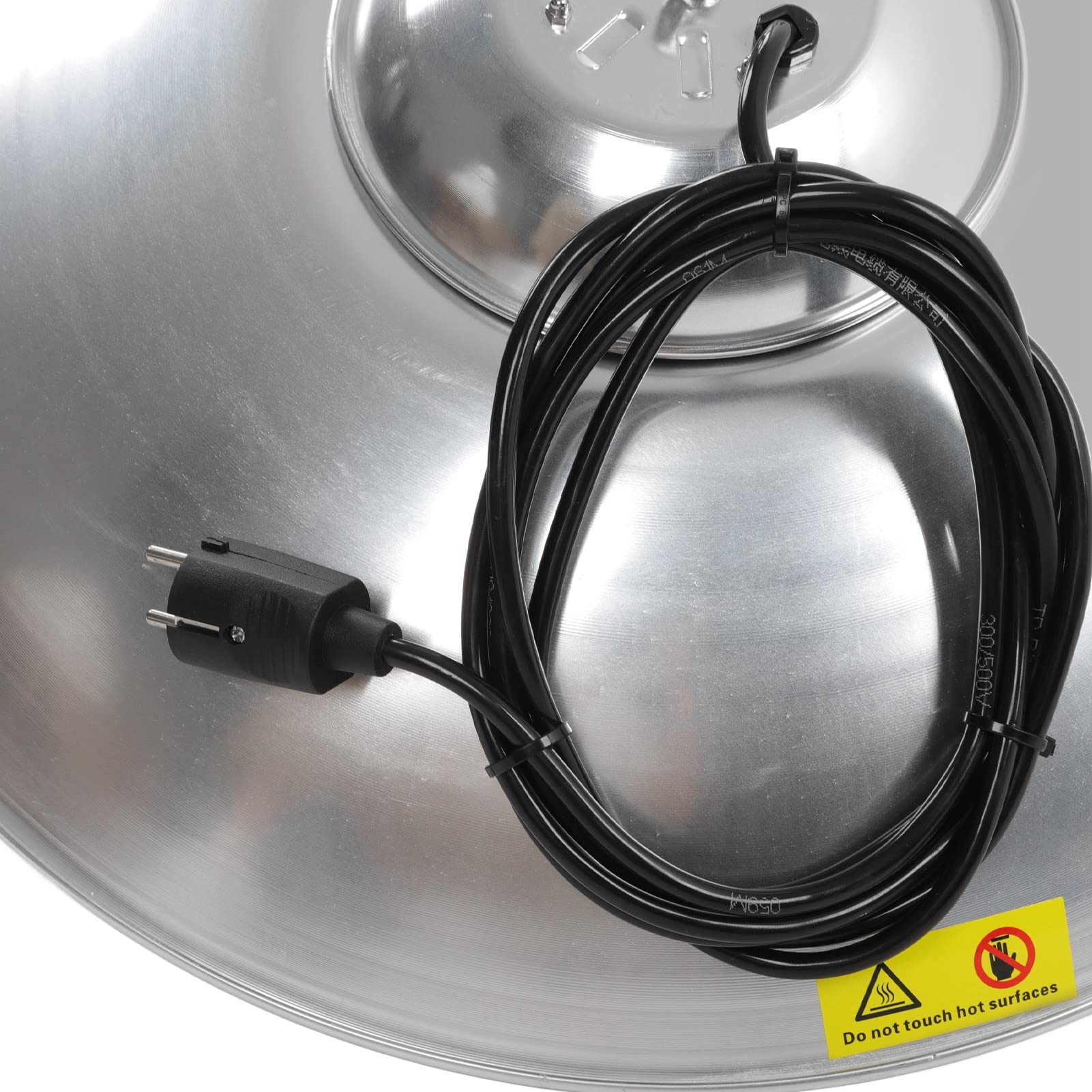 Riscaldatore Esterno Sospeso, Stufa da Terrazza e Termoventilatore con Telecomando, Luce LED, 2 Livelli di Calore e Protezione IP44 per Patio e Verande Esterne Coperte
