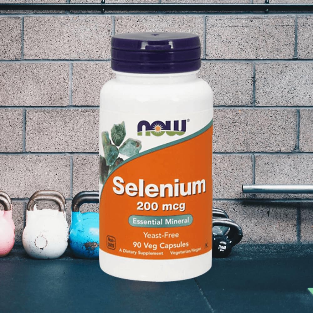 Now Foods Selenium 200mcg (90 vcaps) Unflavored - Witaminy, minerały i zdrowie - Minerały