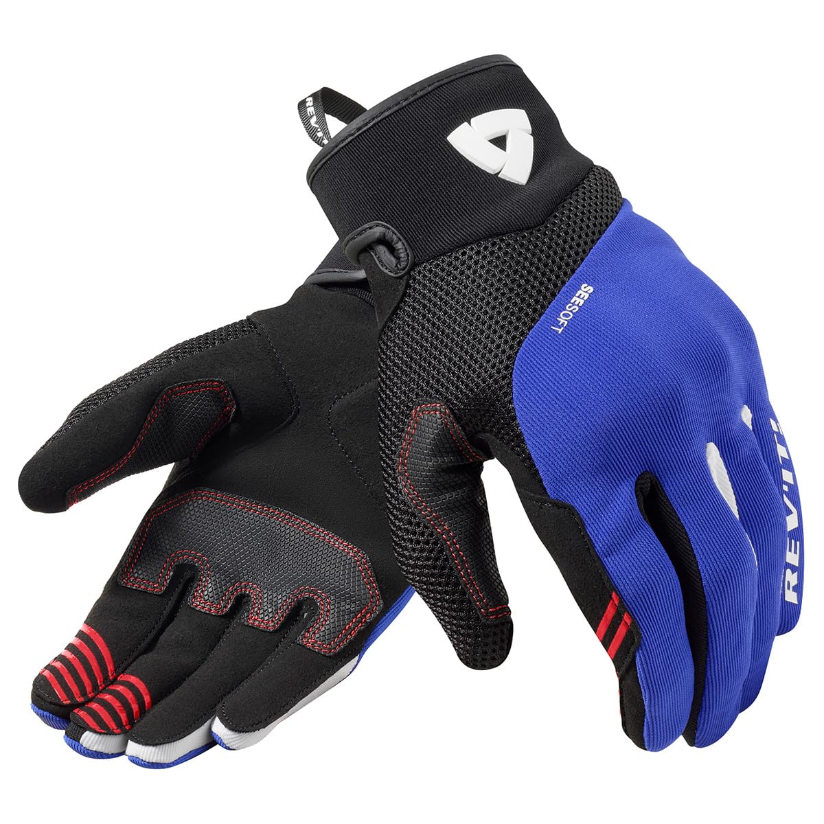 REV'IT! Guanti da moto da uomo Endo Urban Sport (blu/nero - 2XL)