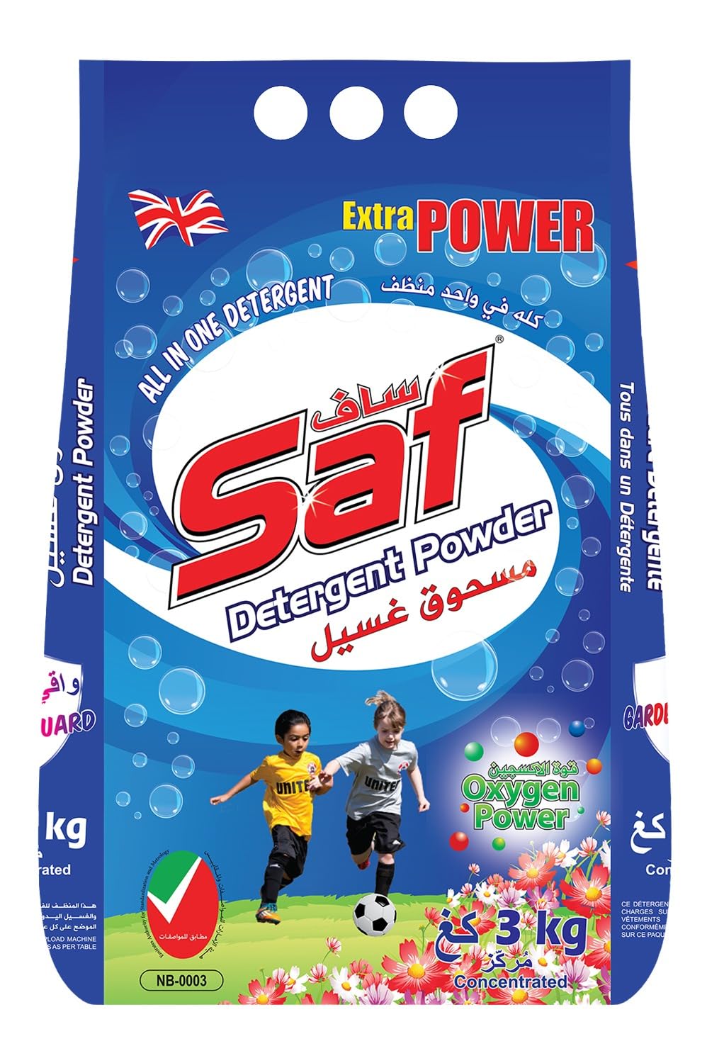 Buy Saf Laundry Detergent Powder "All in One" Extra Power packed in 3kg