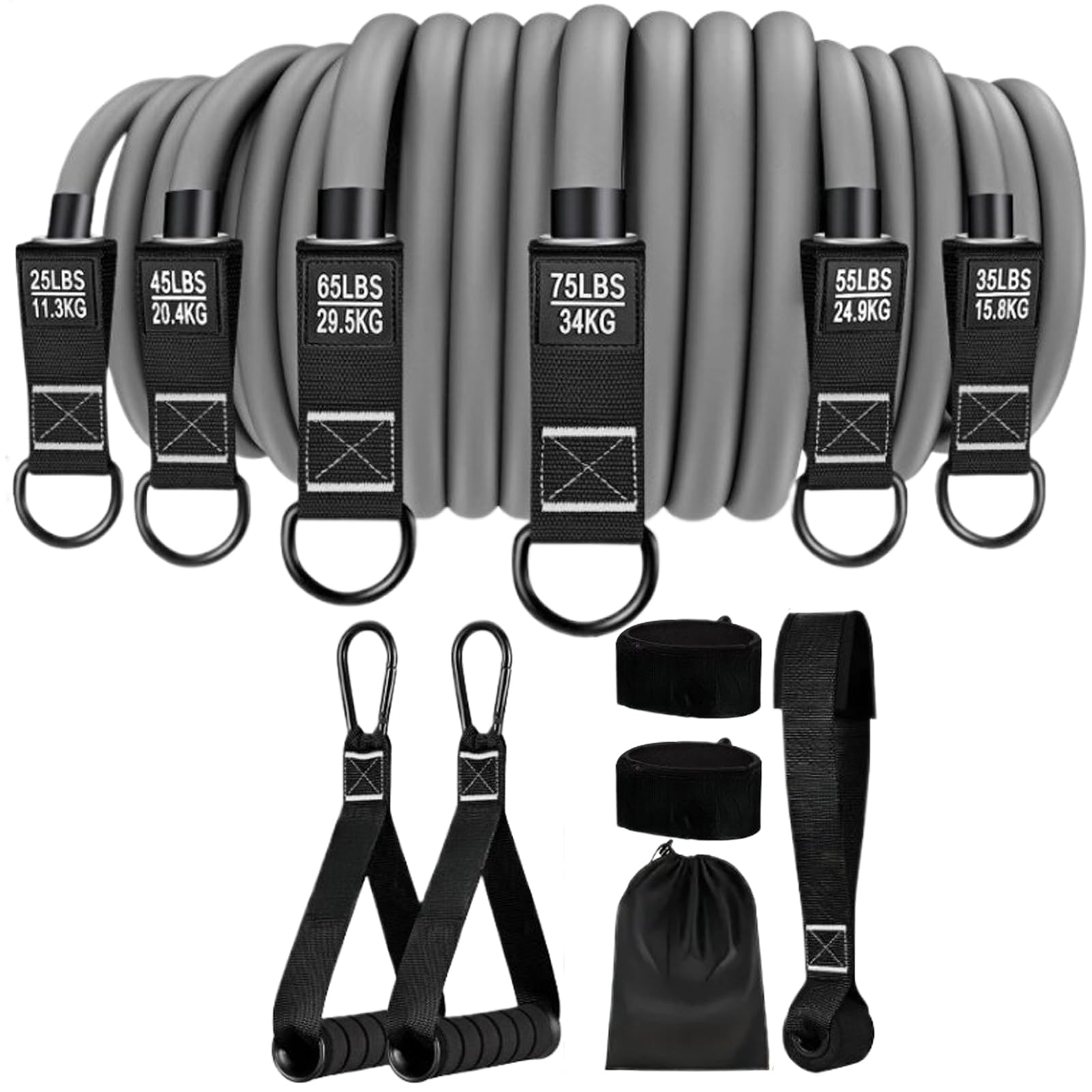 Opaski treningowe – regulowane opaski fitness z uchwytami, przenośne, wytrzymałe, domowe wyposażenie siłowni z paskami na kostkę, do treningu siłowego i budowania mięśni, wzmacniania dłoni