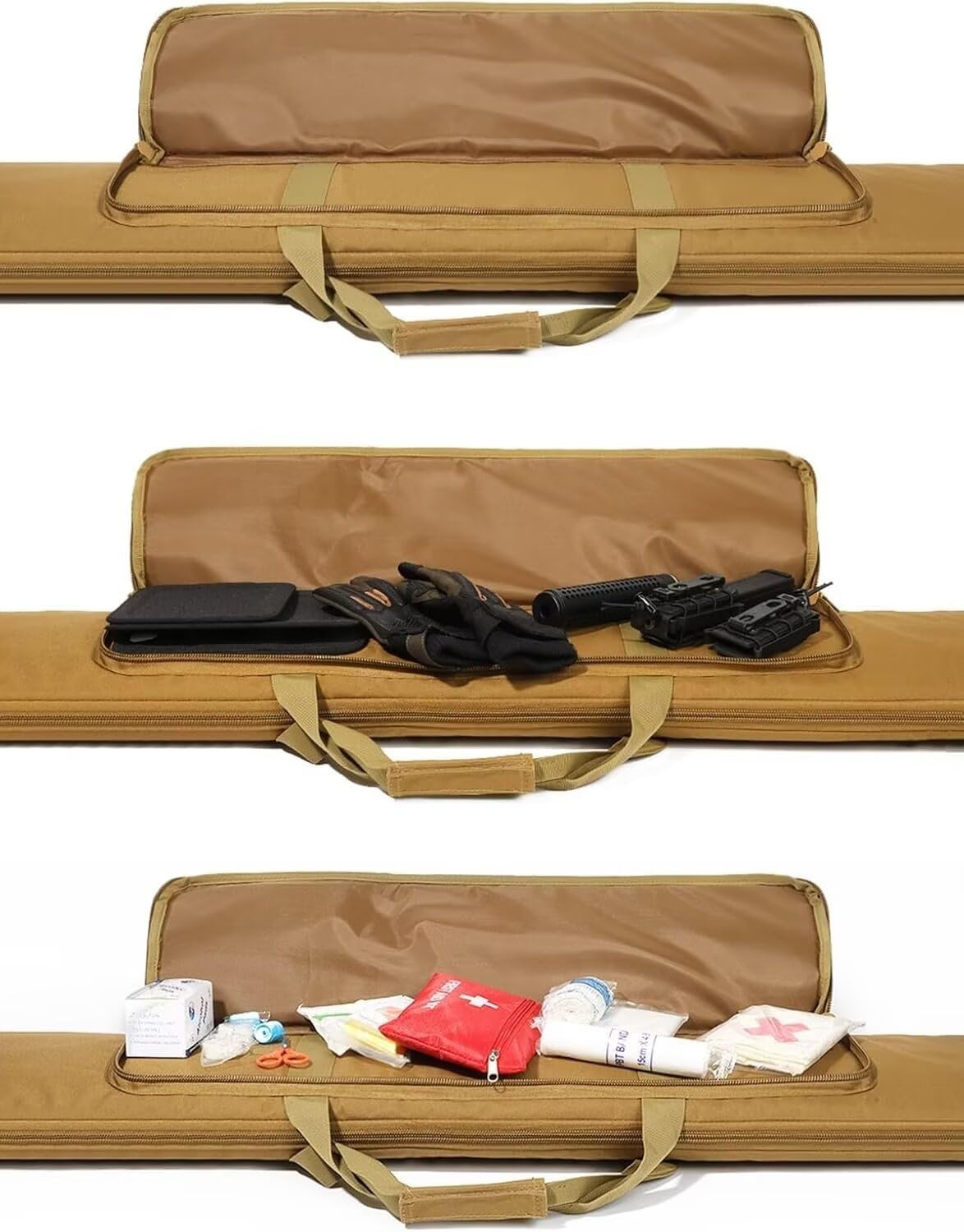 Genérico Bolsa para Rifle, Caja De Transporte para Arma De Tiro, Funda Escopeta, Airsoft Armas, Bolsa De Arma Táctica M249, para M249, M4A1, M16, AR15