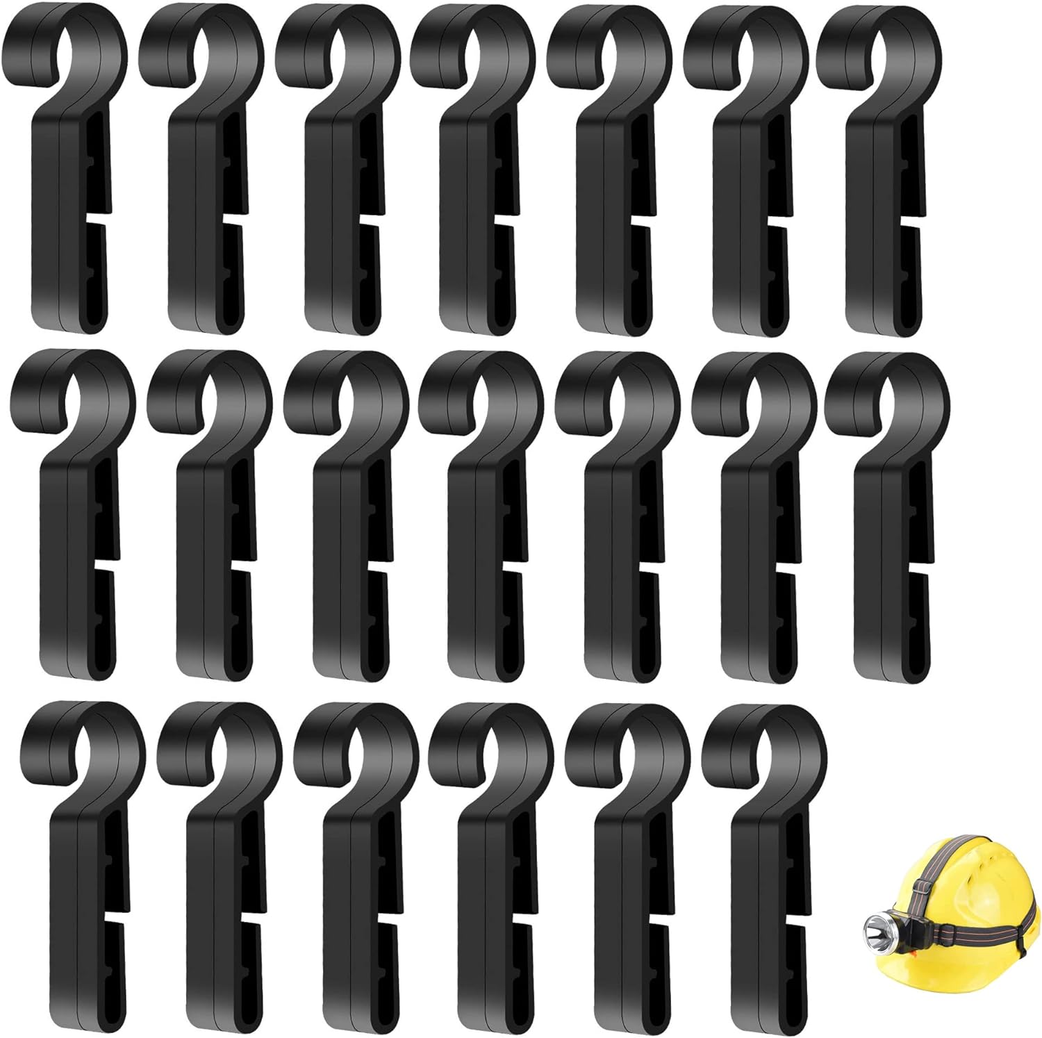 SKISUNO Helm-Clips Für Stirnlampen - 30 Stück Halterungen Für Schutzhelme