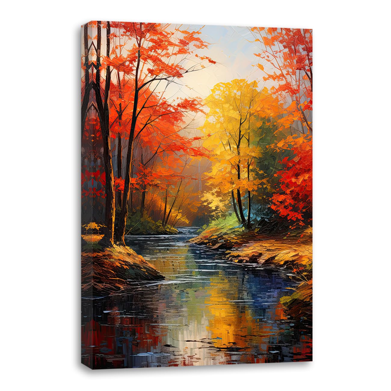 Amazon.com: QIXIANG Autumn Canvas Wall Art Fall Lake