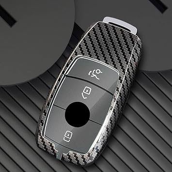 Phmnkl Car Key Fob Cover - Durable Silicone Remote Key Case Compatible with Mercedes Benz A-Class/C-Class/S-Class/E-Class/G-Class Smart Keys B Style