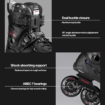 FlyingEagle X3 Shrike Unisex Inline Roller Skates Outdoor, 11 Size Options