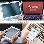 Webcam Cover 0.03in Ultra Thin (3 Packs), iRush Web Camera Cover for Laptop, Desktop, PC, Macboook Pro, iMac, Mac mini, Computer, Smartphone, Protect Your Privacy and Security, Strong Adhesive