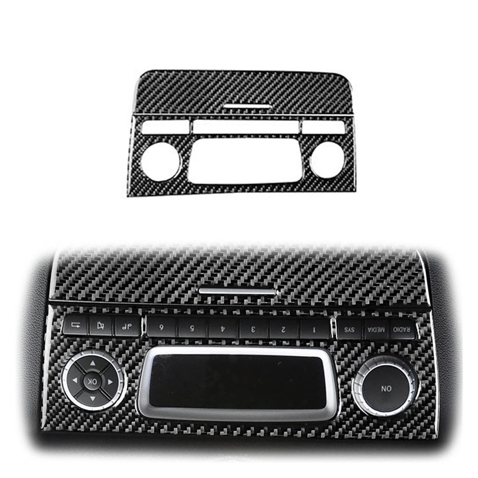 Hfjfdq O For Banz For Smart Fortw 451 C451 Coupe A451 Cabri Pulse Passion 2011-2015 Carbon Fiber Car Air Conditioner Vent Cover Interiors Stickers