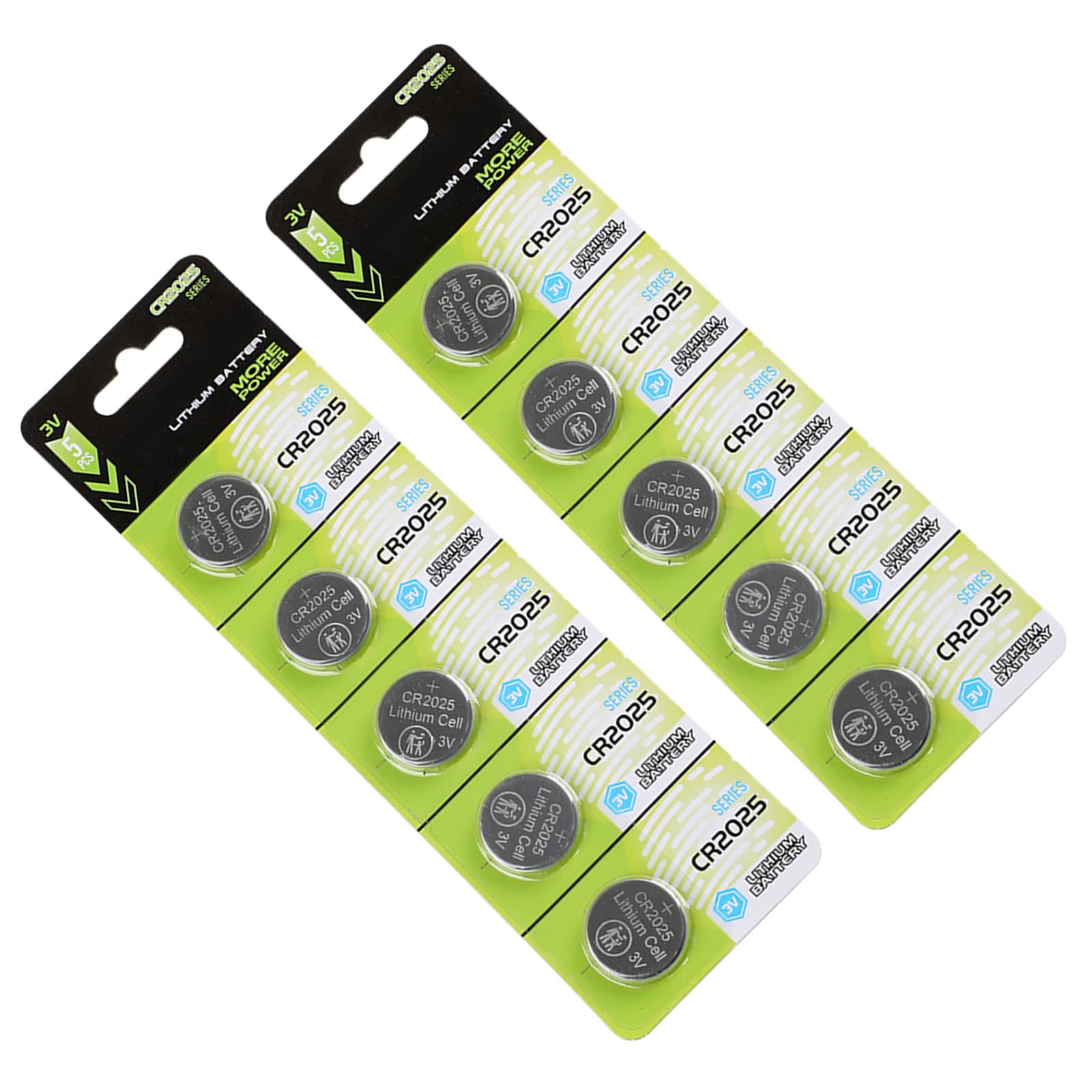 Fazvncv Pack Of CR2025 3V Lithium Button Cell Batteries CR2025 Batteries For Watches Calculators Keyless Entry Devices