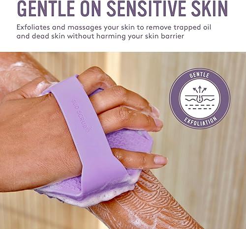 Miniatura 10 de Sud Scrub Exfoliante corporal de silicona antimicrobiana, exfoliante corporal para pieles sensibles, limpiador de ducha ecológico para cuerpo,