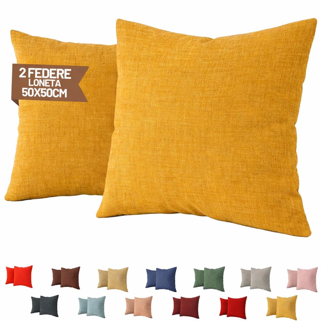 Lot De 2 Coussins En Microfibre 50 X 70 Cm - Lavable Jusqu'À 95 °C