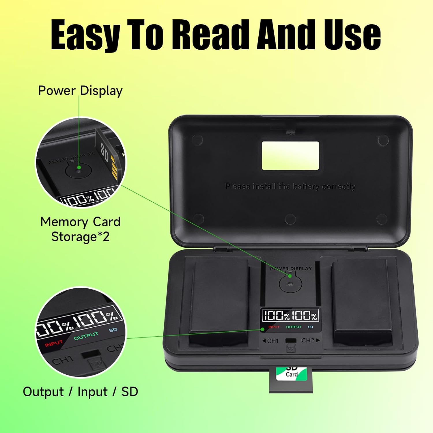 EN-EL20A EN-EL20 Rechargeable Li-ion Battery and LCD USB Dual Charger for Nikon Coolpix P1000 P950 1 J1 J2 J3 DL24-500 Blackmagic Pocket Cinema Camera