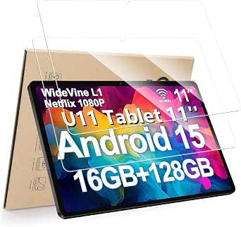 Hianjoo 2-Pack Screen Protector Compatible with DOOGEE U11 / U11 Pro/DOOGEE Tab A9+ / TAB G6 11", Tempered Glass [HD Clarity] [9 Hardness] [Anti-Scratch] [Easy Installation]