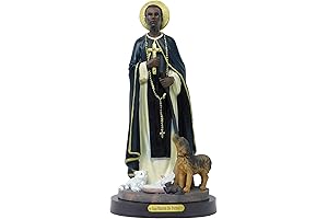 St. Martin of Porres 12 inch Tall Religious Figure: A Revered Symbol...