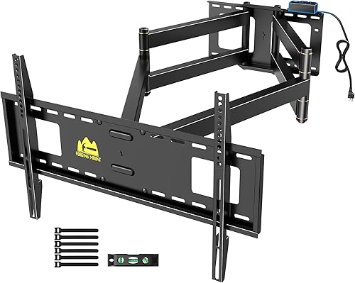 Miniatura 11 de FORGING MOUNT Soporte de pared para TV de brazo largo con extensión de 36 pulgadas, soporte de montaje de TV de movimiento completo articulado doble