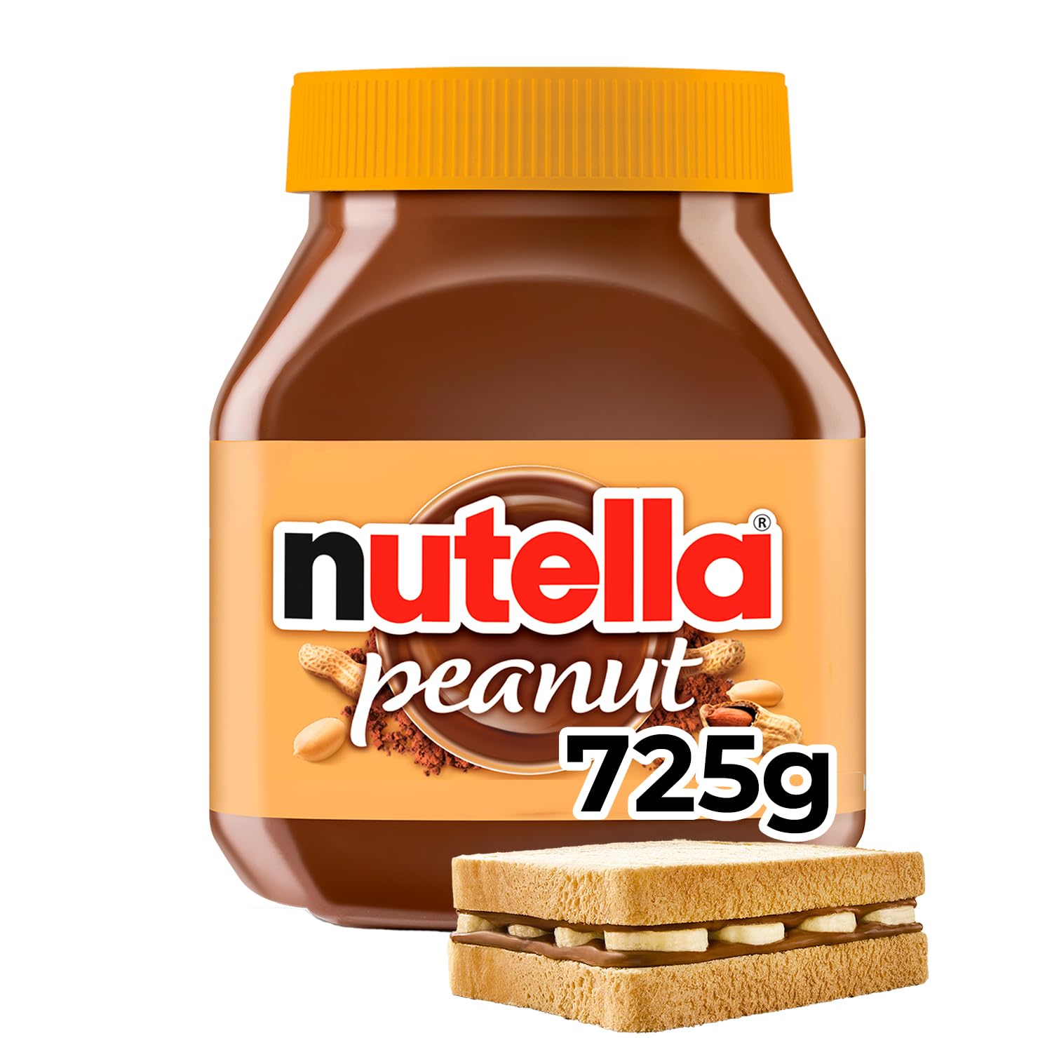 NUTELLA PEANUT Spread With Cocoa - 725 g Jar