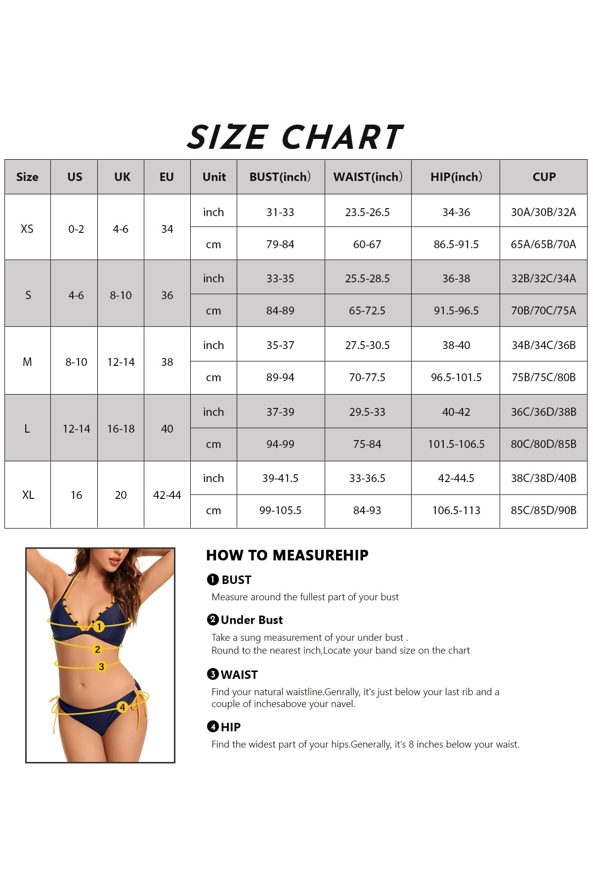 SHEKINI Femme Maillots de Bain Deux Pièces Bikini Classique Halter Sexy Triangle Bikini Top Réglable Bikini Femme 2 Pièces Taille Basse String Thong Brésilien Bas de Bikini