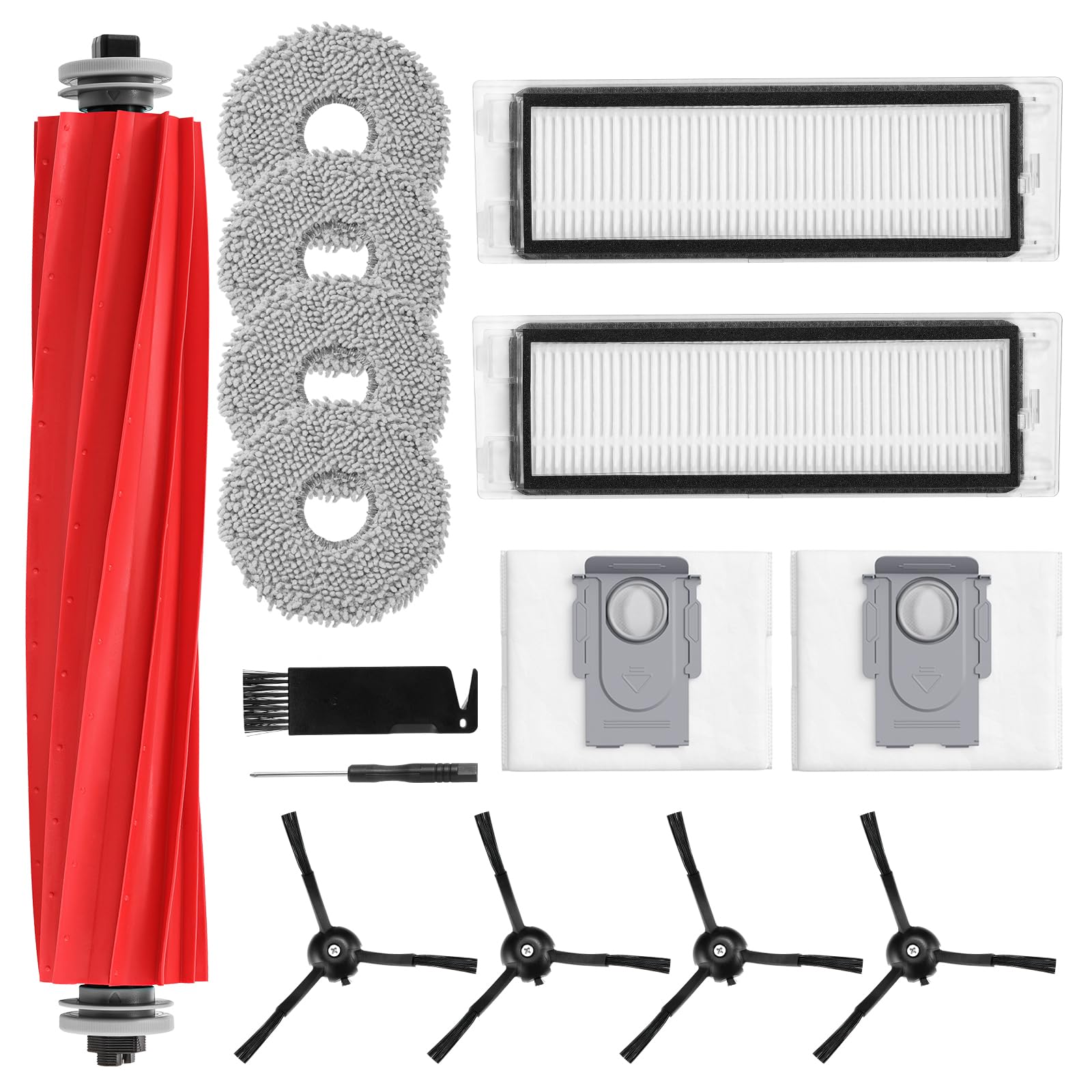 Photo 1 of 15 Pack Replacement Parts for Q Revo Robot Vacuum, Q Revo Accessory Kits