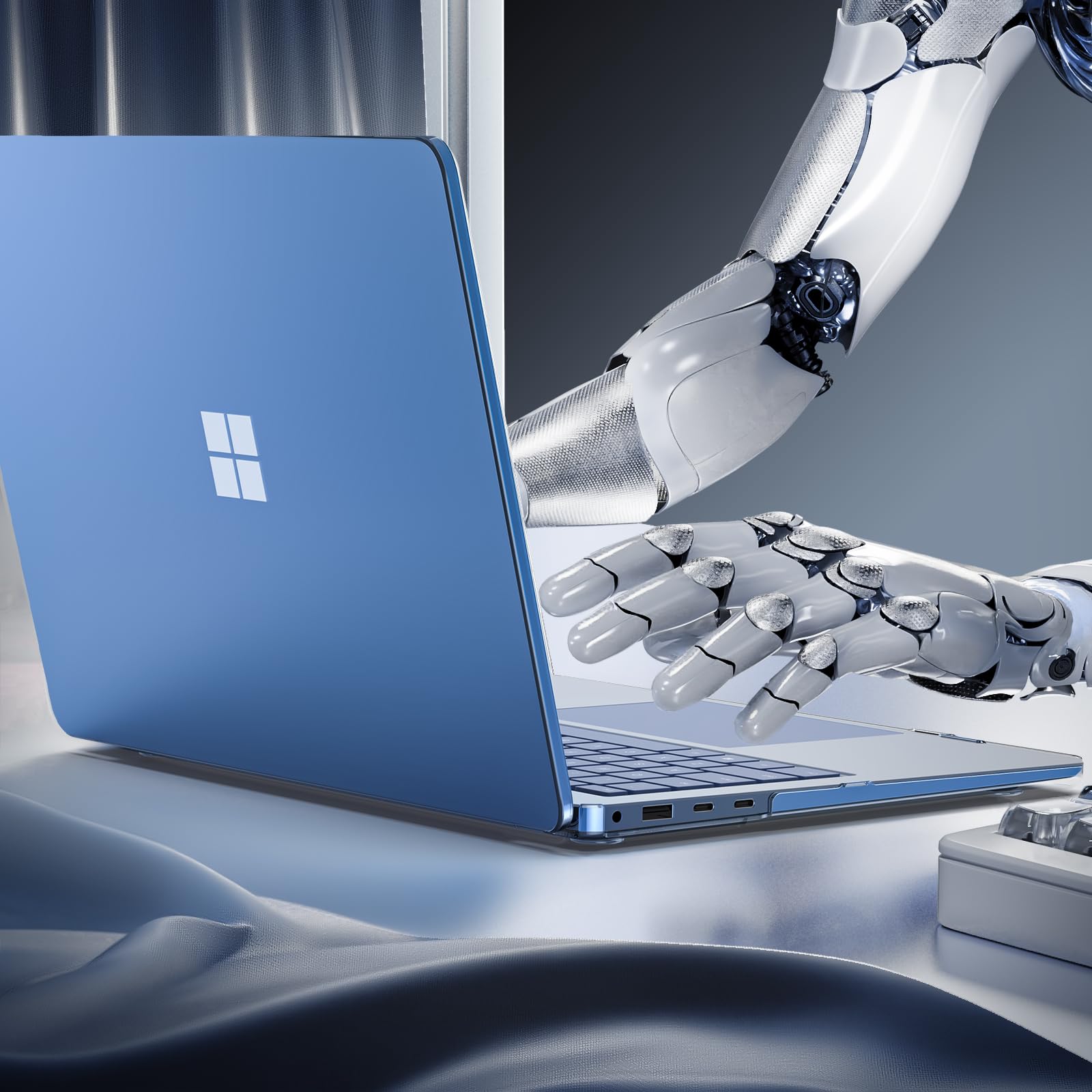 ProCase Cover Microsoft Surface Laptop 7 13,8 pollici, Custodia Duro Ultra Sottile per Surface Laptop 7 Generazione 2024 -Cristallo