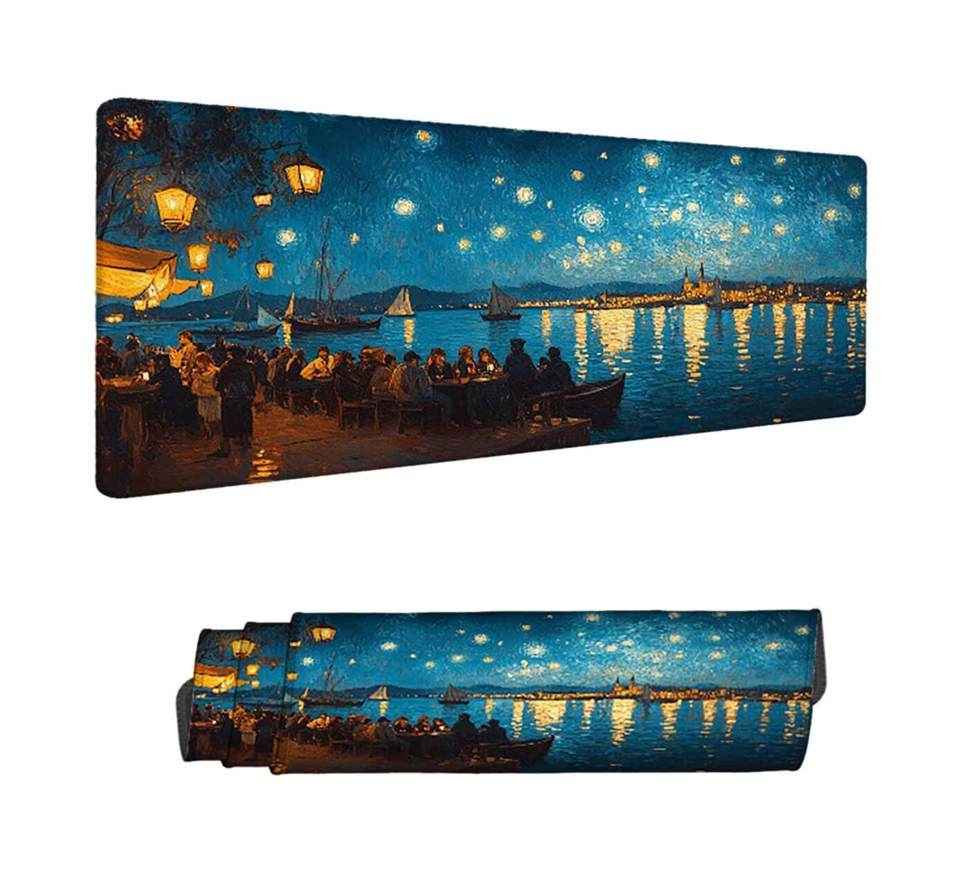 Podkładka pod mysz do gier gwiaździste niebo XXL podkładka pod mysz 1500 x 800 mm podkładka pod mysz ręcznie szyta antypoślizgowa podkładka pod mysz plażowa do pracy, biura, wystroju domu, szybciej