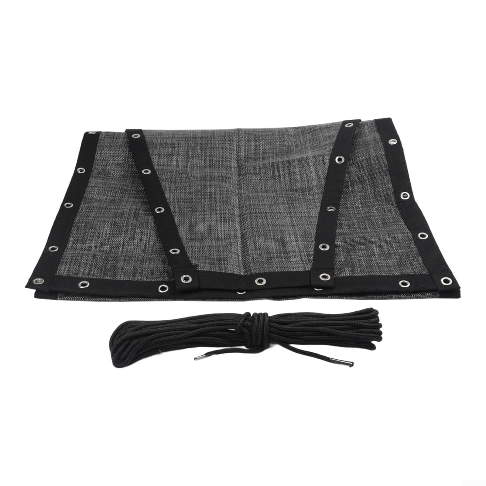Tissu de rechange pour balancelle suspendue en textilène : base en tissu, avec corde et sac latéral, pour terrasse, jardin, relaxation, installation facile (gris noirâtre B)