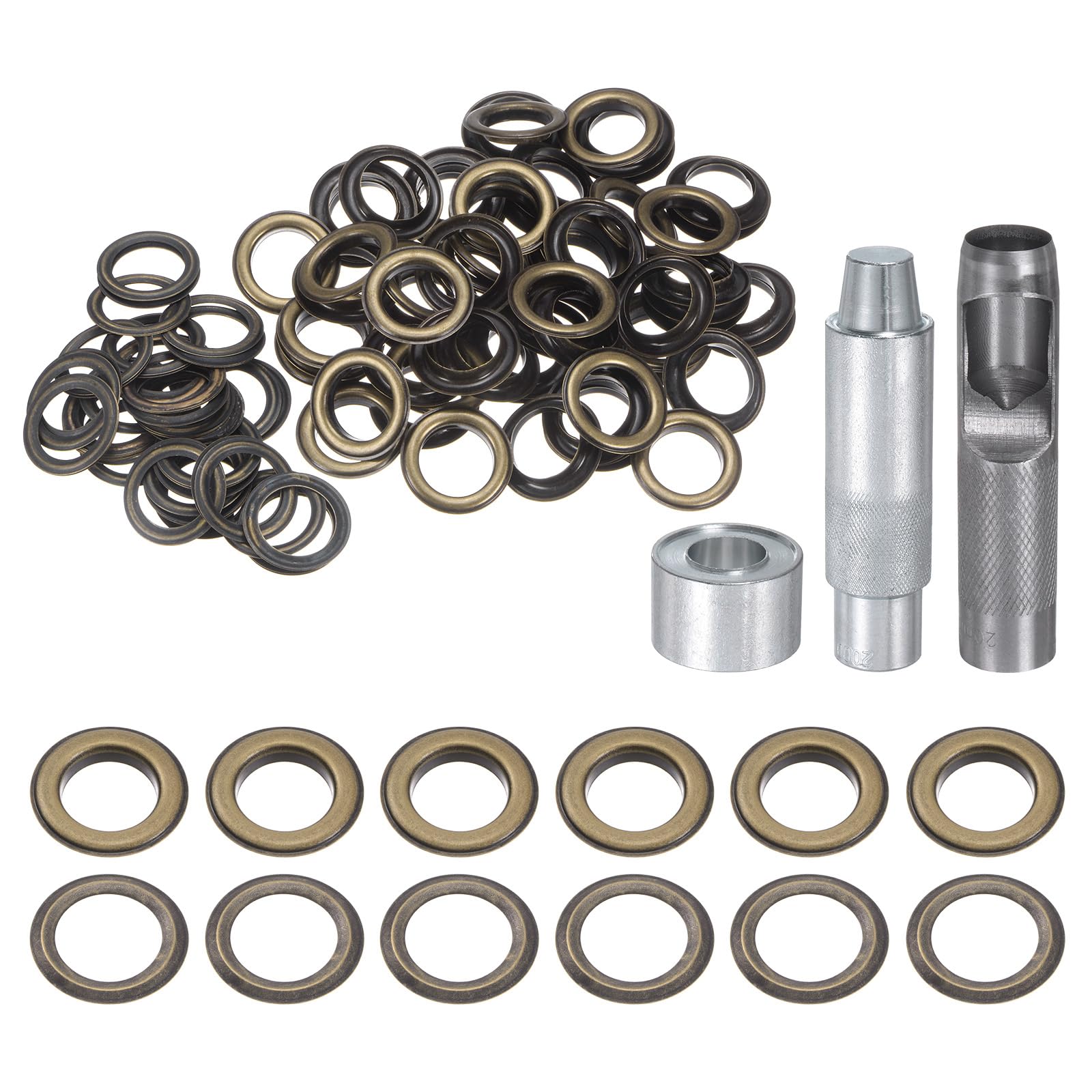 Œillets en cuivre de 20 mm finition bronze noble pour finitions de maroquinerie
