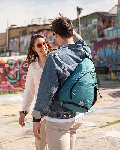 Miniatura 6 de WATERFLY - Mochila casual tipo bandolera, para llevar en el pecho, Azul, talla única