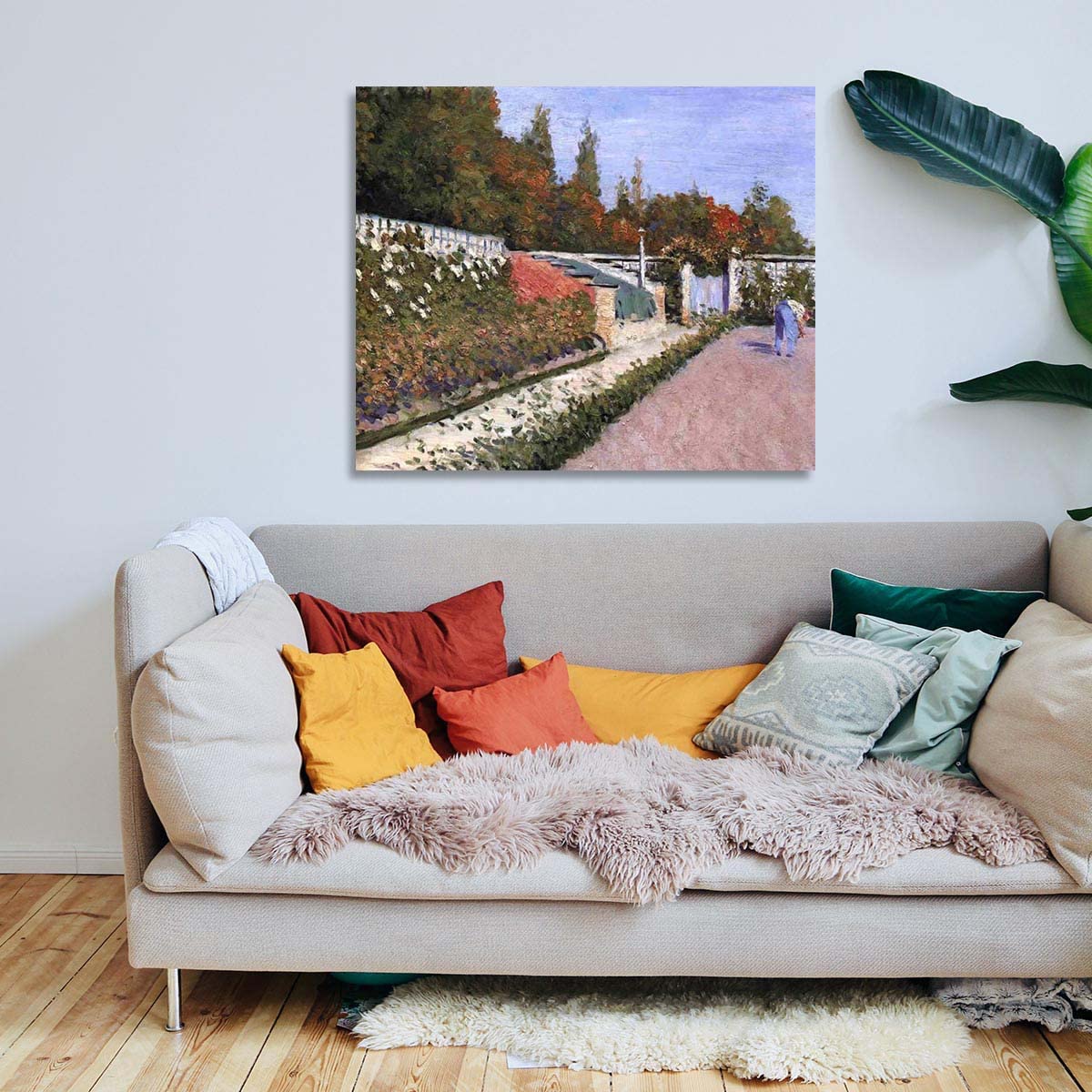 Ltt-Ydd-Ccl Gustave Caillebotte Ogrodnik, obrazy na płótnie, reprodukcja sztuki, płótno, obrazy na płótnie, do salonu i sypialni, dekoracja domu, 80 x 95 cm, bez ramy
