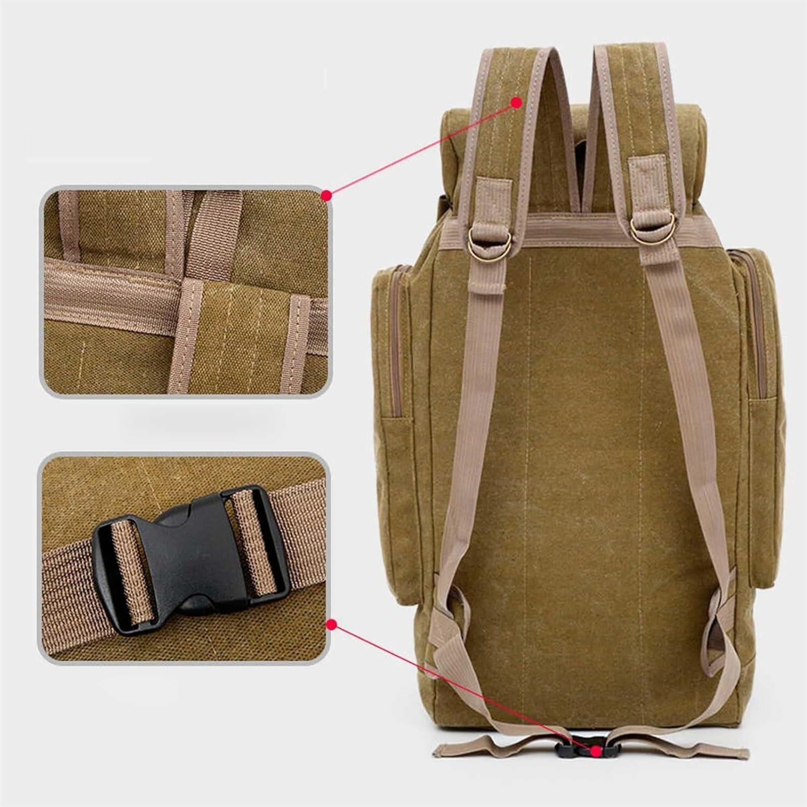 Reisen Wanderrucksack 75L Große Kapazität Wandern Rucksack Gepäck Tasche Reisen Outdoor Sport, Trekking Outdoor Camping(F)