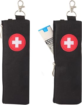 2 Pack EpiPen Carrying Case(Black)