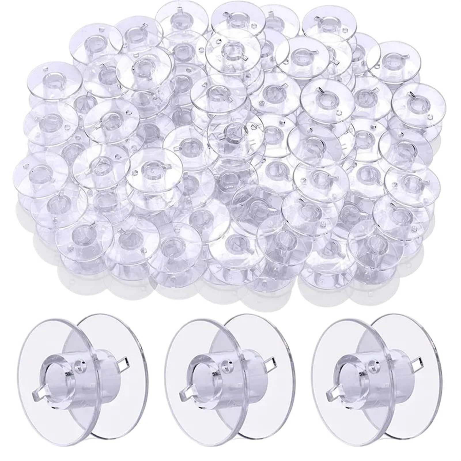 Szpulki do maszyn do szycia, 25 sztuk szpulek do maszyn szycia z plastikowym pudełkiem przechowywania domowych przyborów DIY(25pcs Bobbins)