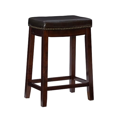 Linon Home Décor Kingston Backless Linon Claridge Stool, Counter Height,