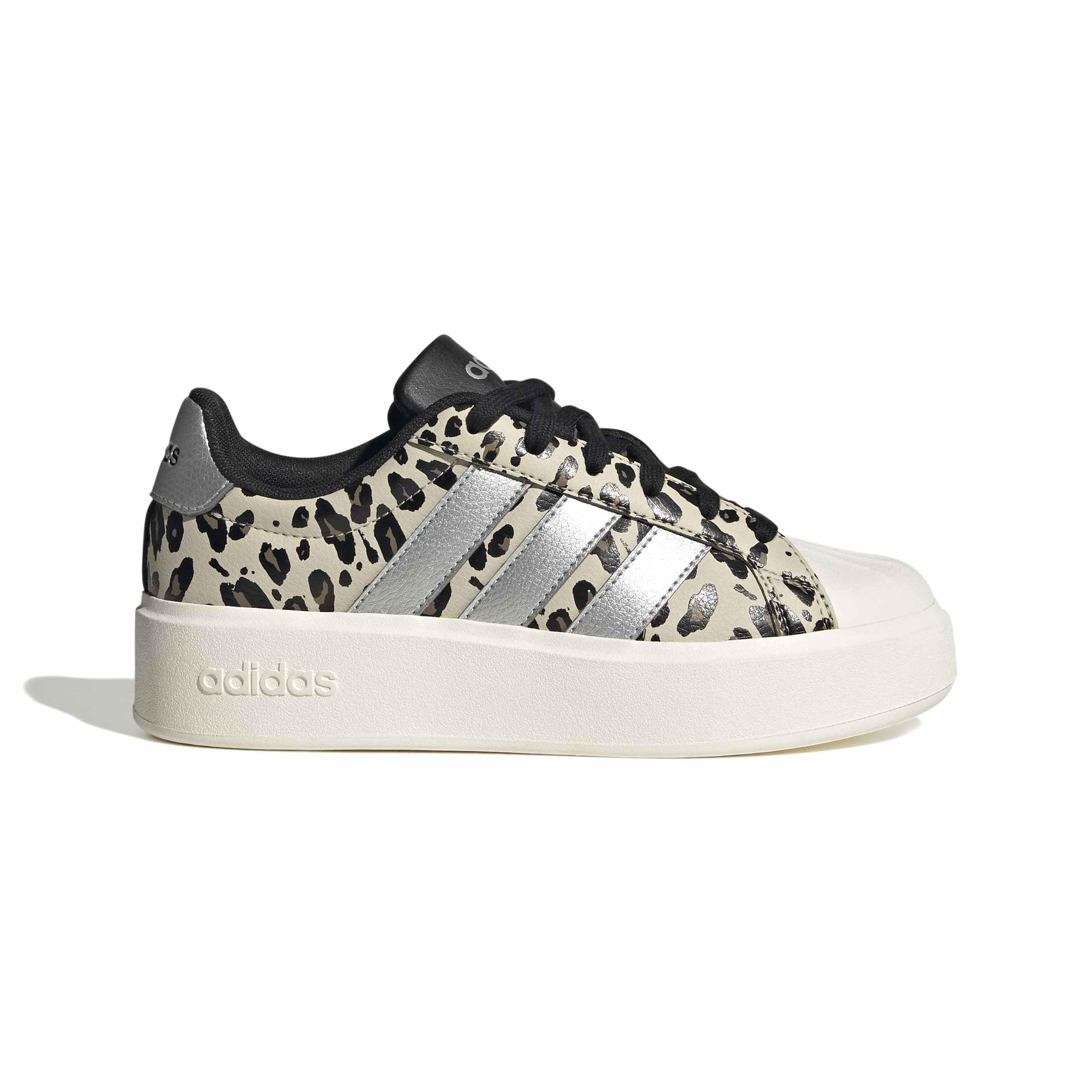 adidas Uniseks - dzieci Streettalk Bold Junior Shoes, Crystal Linen/silver met./core black, 40 EU