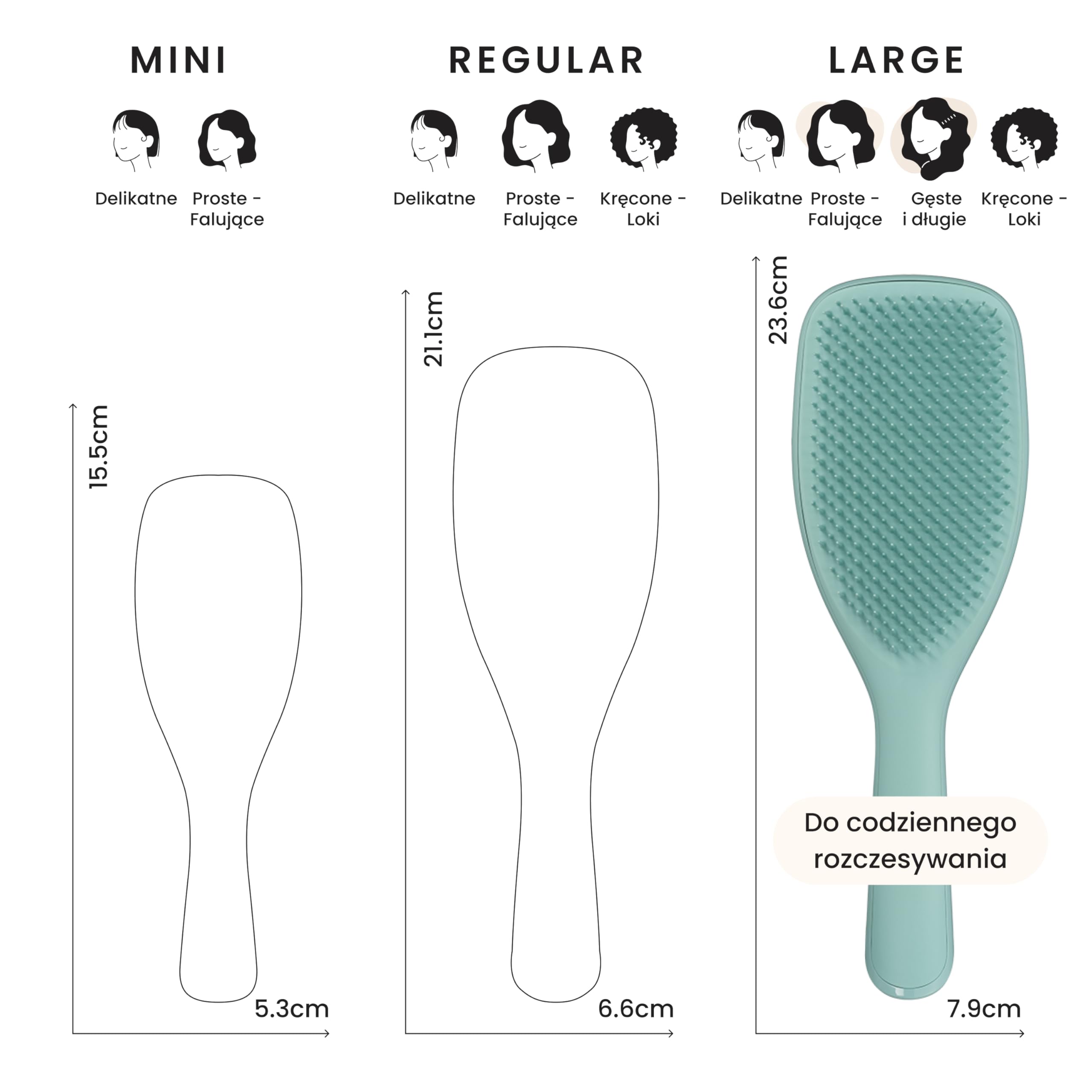 Tangle Teezer Ultimate Detangler - Szczotka do rozczesywania do gęstych, lokowanych i długich włosów - Dwupoziomowe ząbki zmniejszają łamliwość i eliminują splątania - Morski turkus