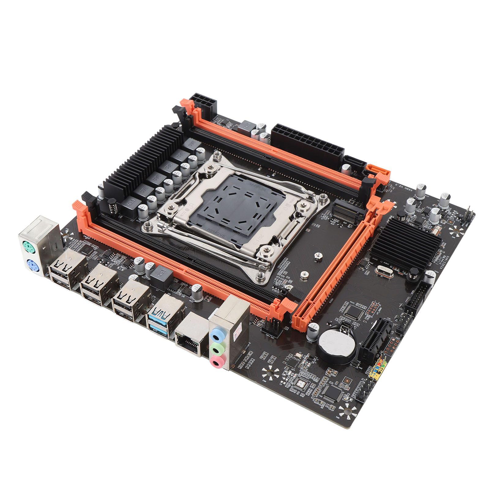 Cocoarm Scheda Madre X99H M ATX, Mainboard DDR4 LGA 2011-3 con 4 DIMM 128GB M.2 NVMe USB 3.0 VGA HD per E5 V3 V4 I7 58xx 68xx Aggiornamento Assemblaggio PC Desktop