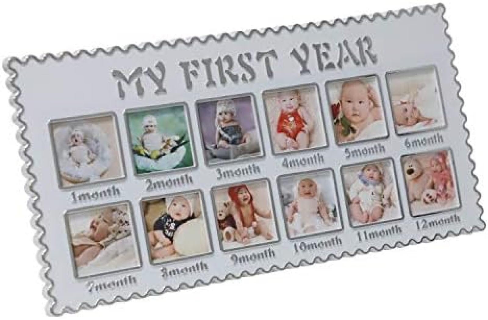 Ramki Do Zdjęć Dziecko Mój Pierwszy Rok Ramka Na Zdjęcia Multi-Photo Photo Moments Pamiątkowa Ramka Na Zdjęcia Dziewczyny Chłopcy Photo Impression Kit Album Noworodek Baby Shower Ramka Urodziny Xm