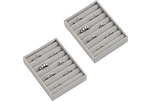 Frebeauty Ring Organizer, Small Jewelry Tray Set