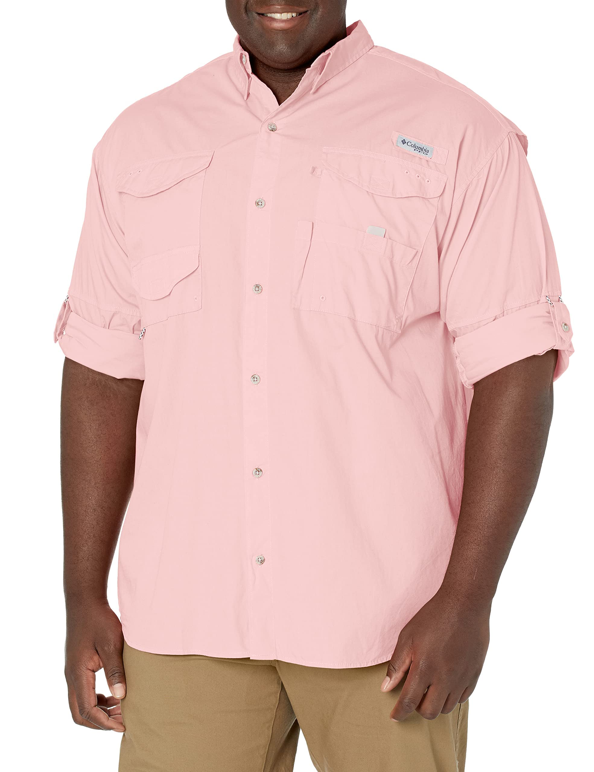 Columbia Sportswear Bonehead Short Sleeve Shirt 1X Cherry Blossom