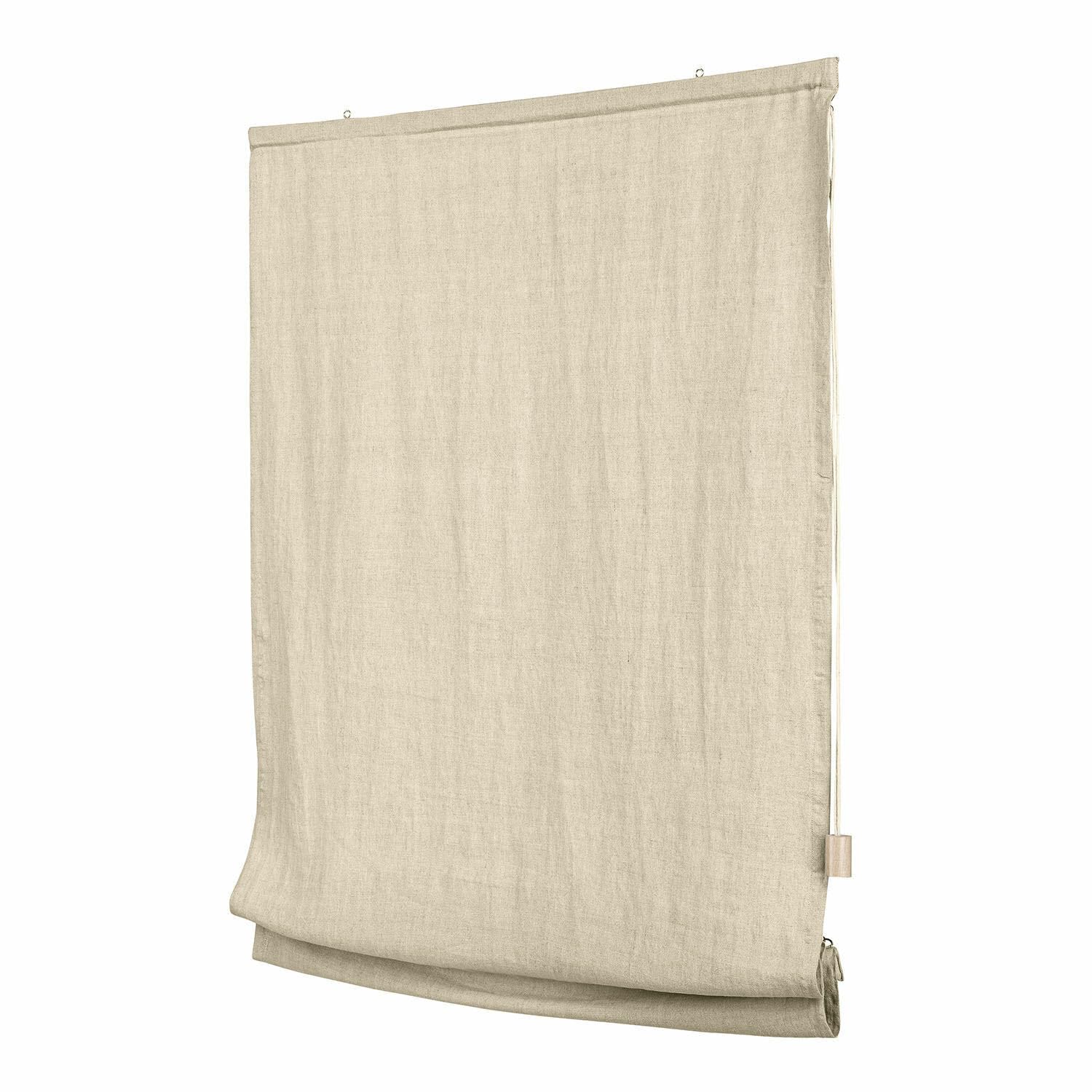 Loberon Lunavaux Store Bateau - Pur Lin - Réglable en Hauteur en continu, crème